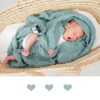 Coperta in Lana Merino di Collezione Premium - Verde Salvia - immagine 7