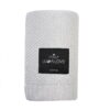 Coperta in Bambù e Cotone a Maglia Rombi - Grigio Pastello