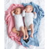 Coperta Grande in Bamboo e Cotone - Azzurra - immagine 5