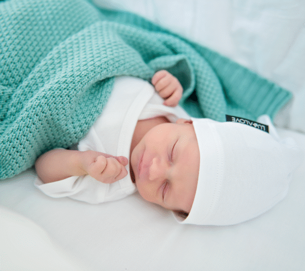 Coperta in Bambù e Cotone a Maglia Rombi - Verde Salvia - immagine 7