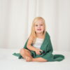 Coperta Grande in Bamboo e Cotone - Verde - immagine 4