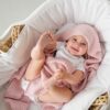 Coperta Neonato in Bambù e Cotone Popcorn – Rosa Cipria - immagine 3