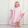 Poncho per Bambina in Bambù con Cappuccio - Rosa